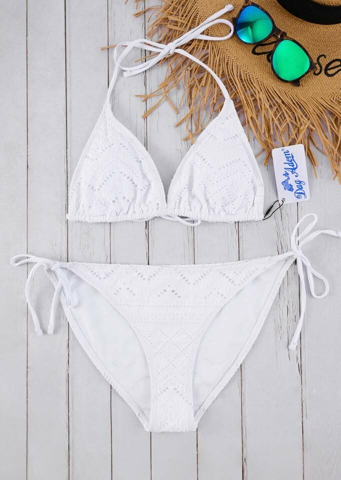 maillot 2 pièce Blanc.